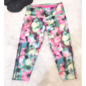 ADIDAS multicolor crop Climalite leggings